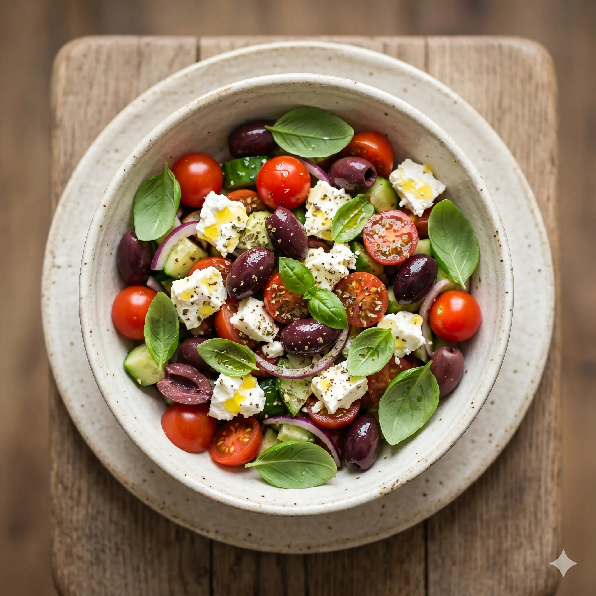 Mediterranean salad bowl